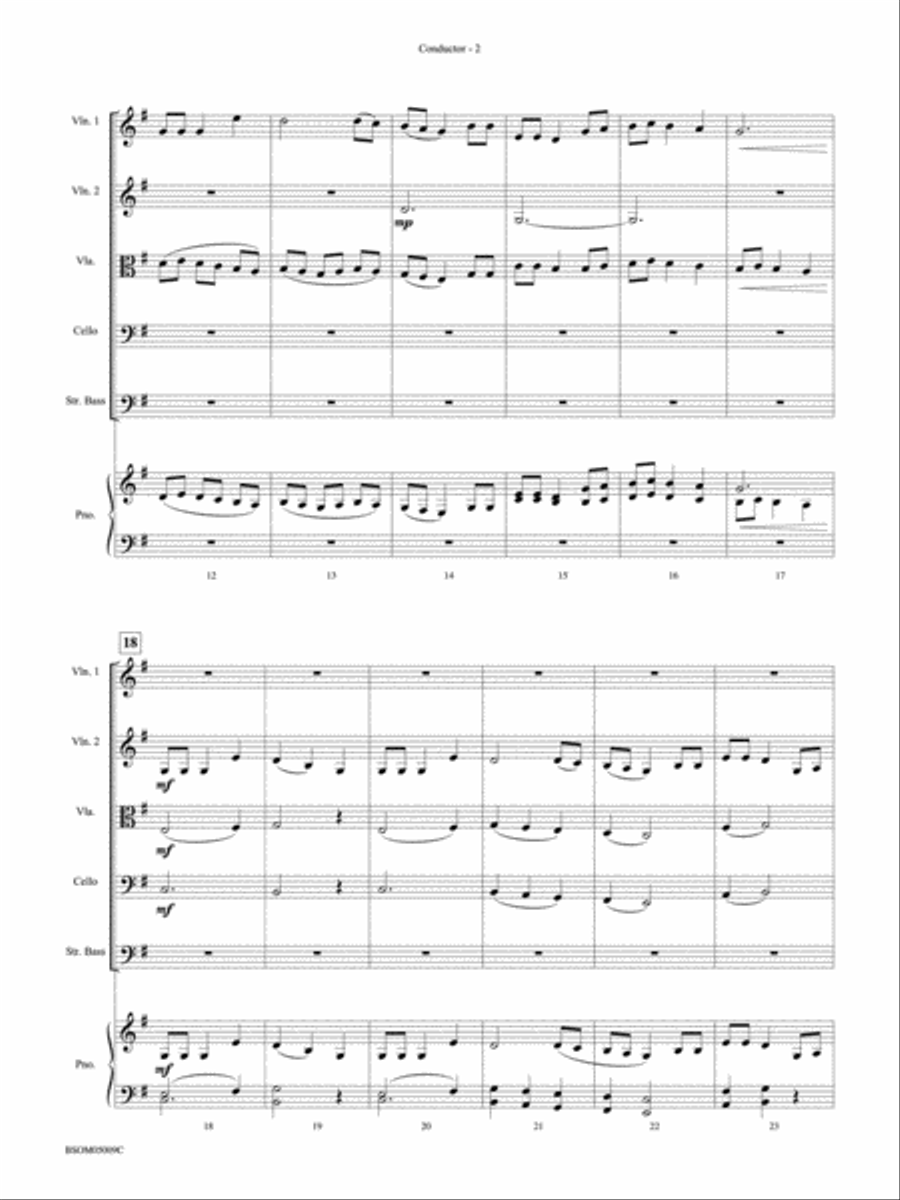 Fantasy on an English Carol (The Holly and the Ivy) String Orchestra scores gallery preview page 3