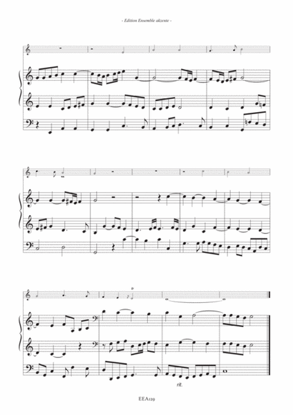 Three Christmas Chorales / Drei Weihnachtschoräle - arrangement for trumpet and organ