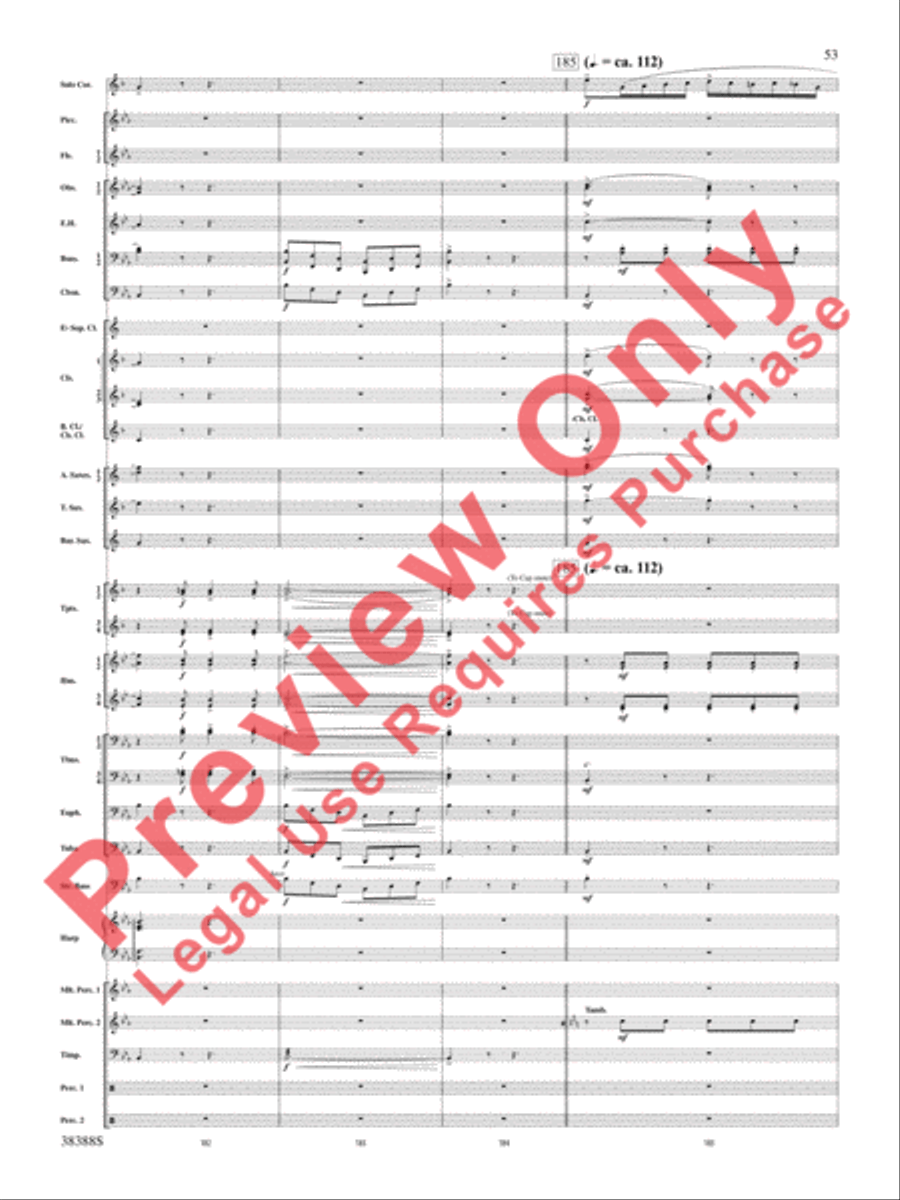 Napoli Napoli Concert Band scores gallery preview page 54