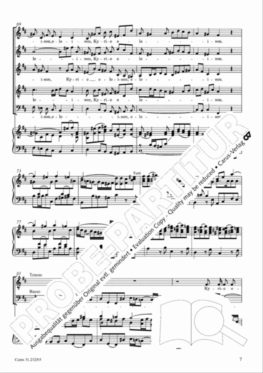 B Minor Mass, BWV 232 (Messe in h-Moll) SSATB scores gallery preview page 12