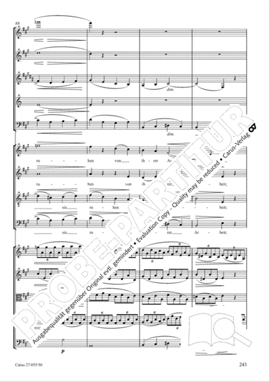 Ein Deutsches Requiem (German Requiem) 4-Part scores gallery preview page 250