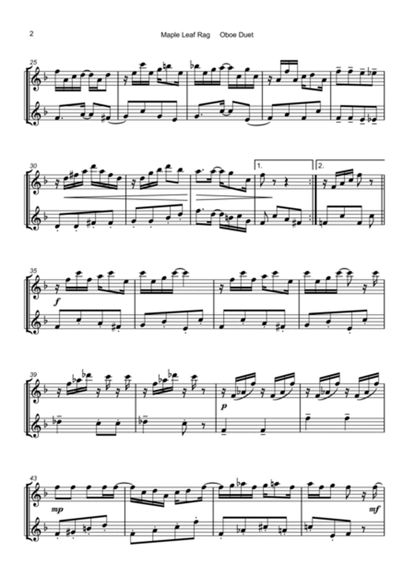 Maple Leaf Rag, by Scott Joplin, Oboe Duet
