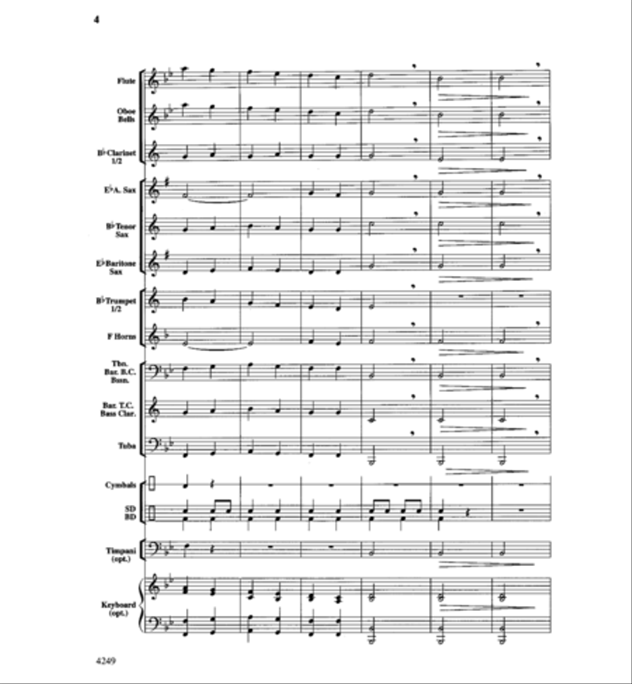 Peanuts & Peanut Butter Concert Band scores gallery preview page 4