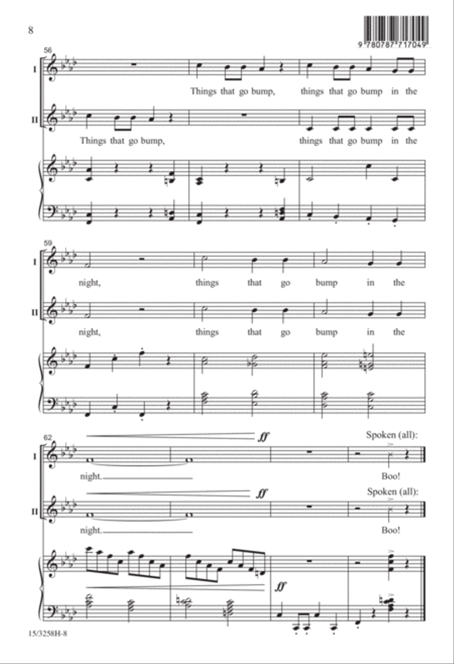 Things That Go Bump in the Night 2-Part scores gallery preview page 8