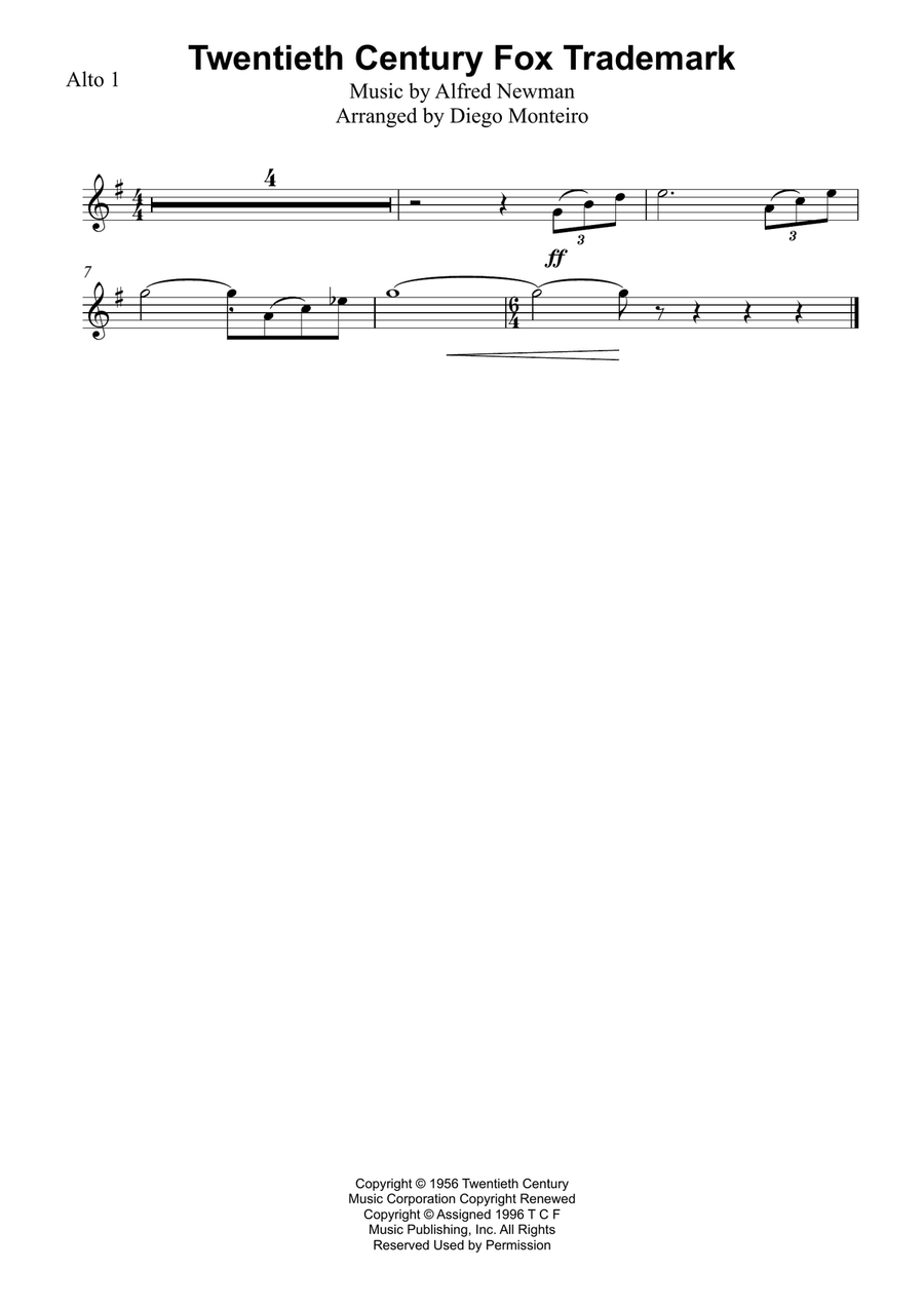 Twentieth Century Fox Trademark Small Ensemble scores gallery preview page 5