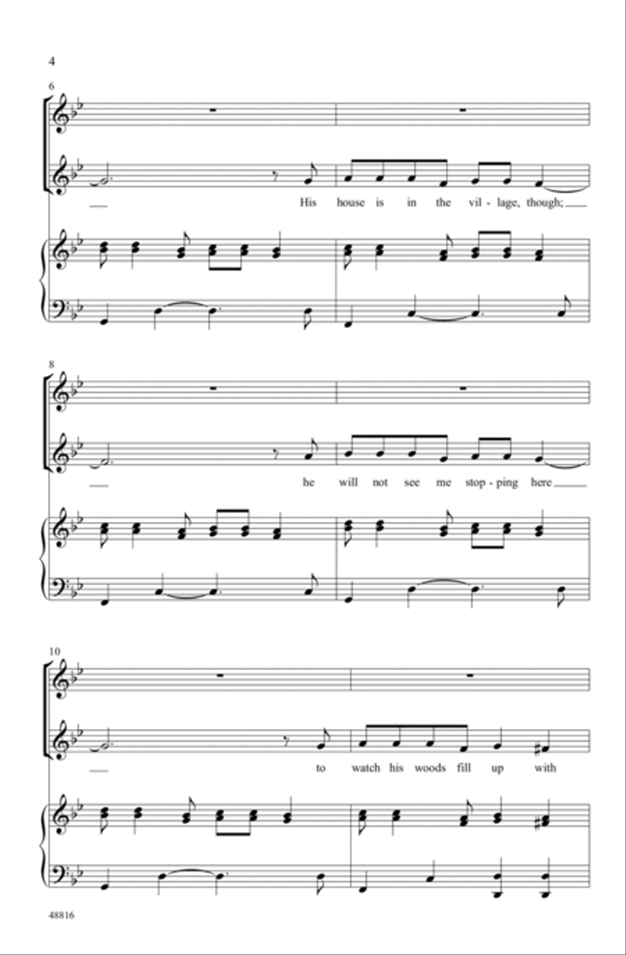 Stopping by Woods Stopping by Woods Choir scores gallery preview page 2