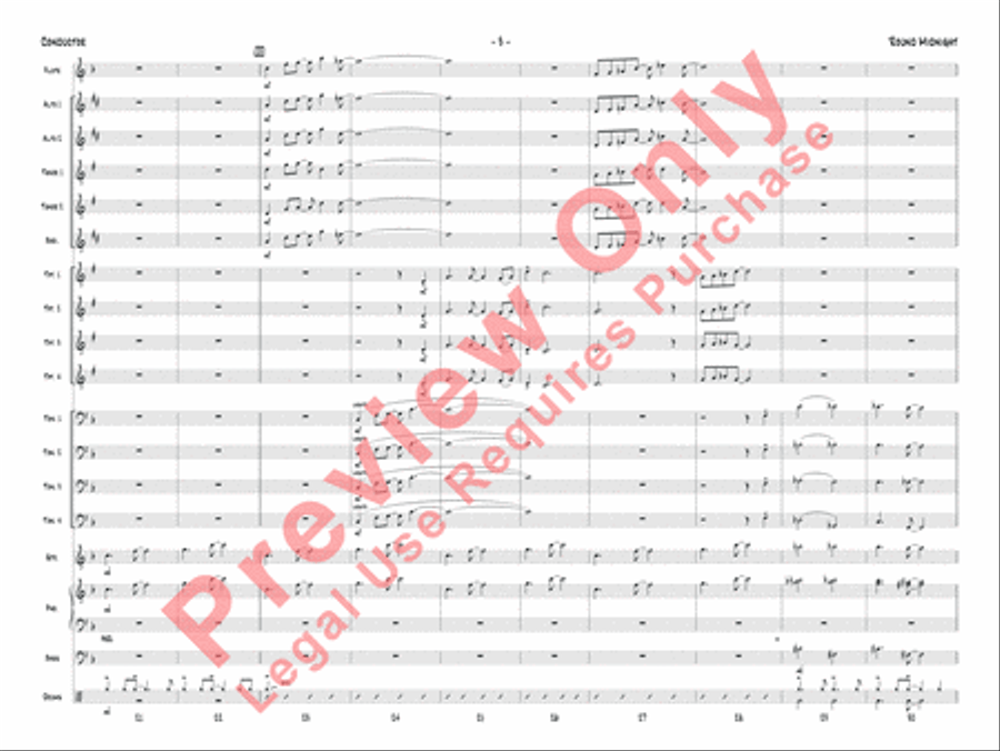 'Round Midnight Jazz Ensemble scores gallery preview page 6