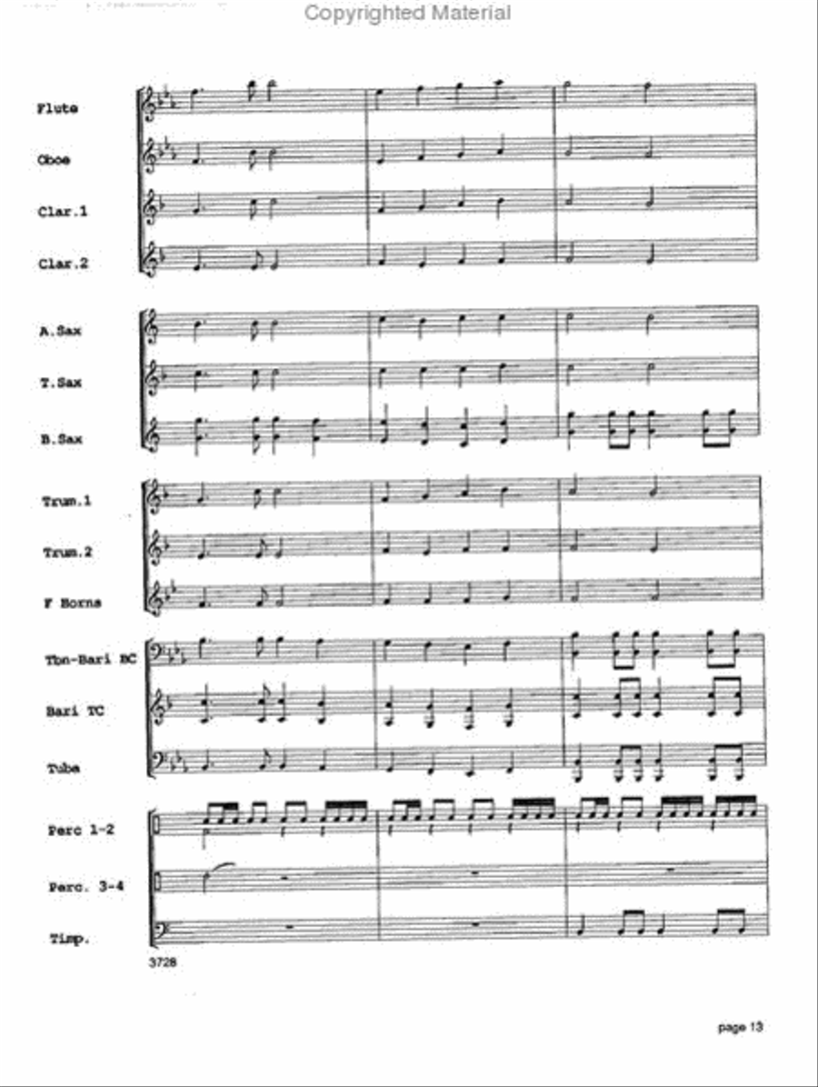 Sounds of the Season Sounds of the Season Concert Band scores gallery preview page 14
