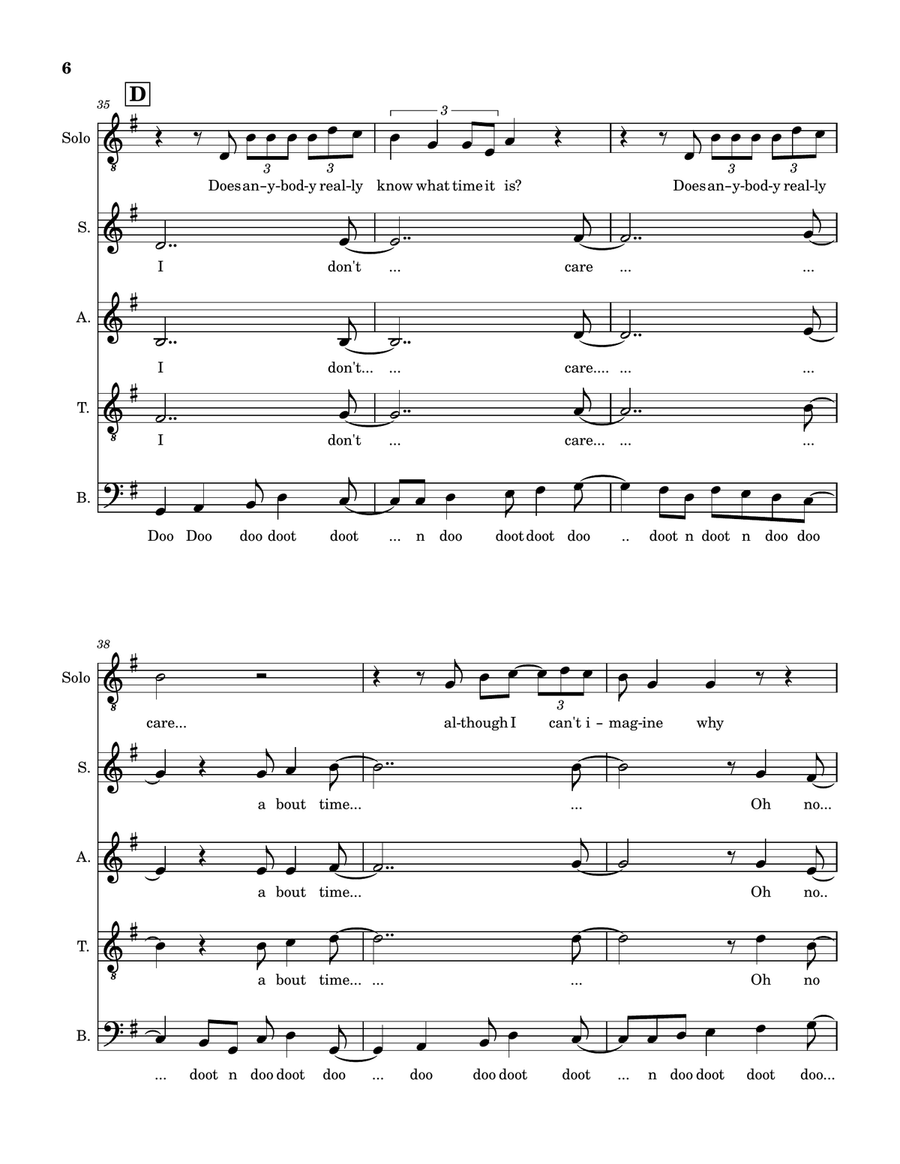 Does Anybody Really Know What Time It Is? Divisi scores gallery preview page 6