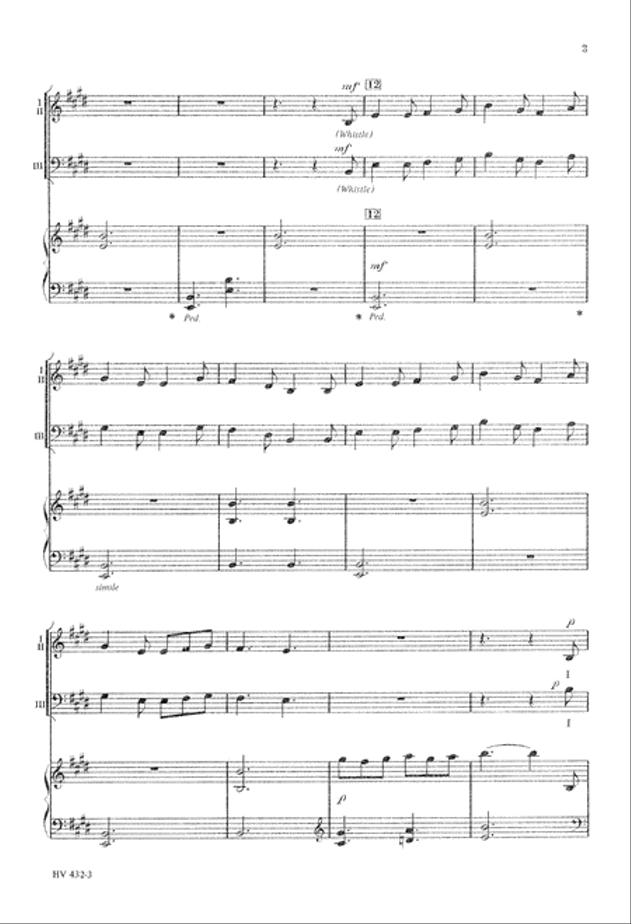 I Saw Three Ships I Saw Three Ships 3-Part scores gallery preview page 4