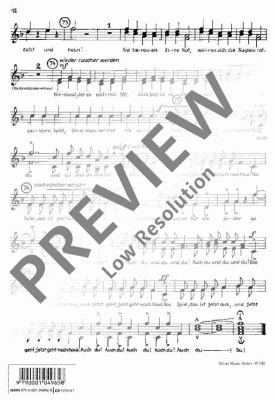 Der Struwwelpeter Children's Choir scores gallery preview page 13
