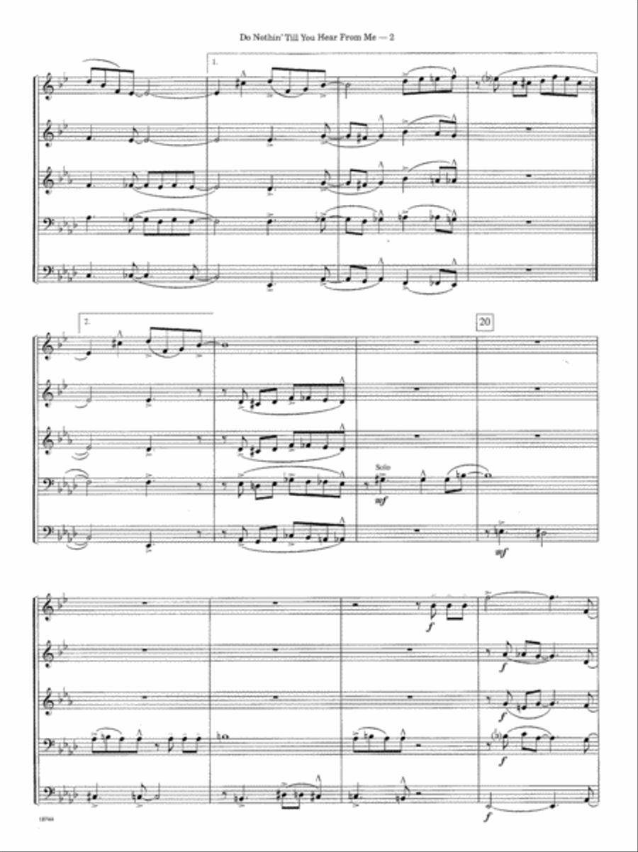 Do Nothin' Till You Hear From Me Horn scores gallery preview page 3
