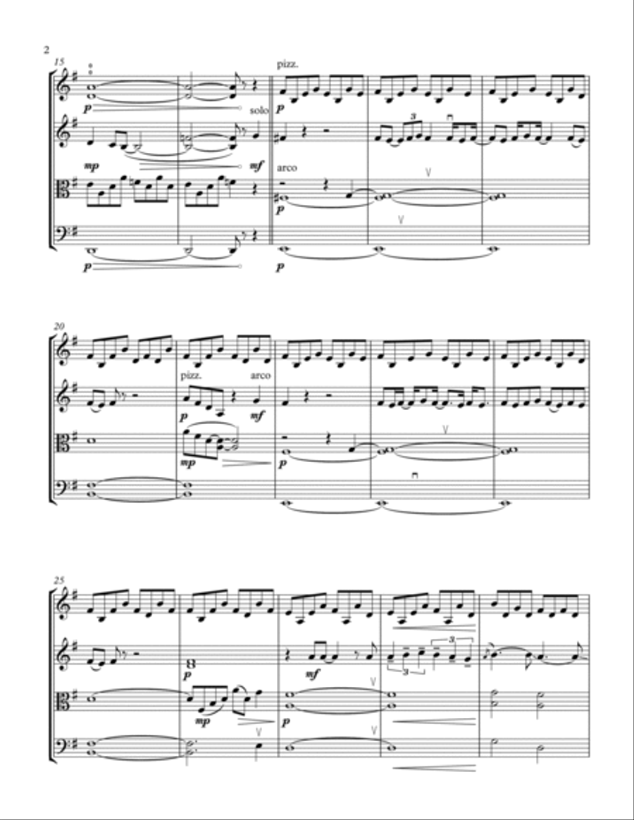 Hey You String Quartet scores gallery preview page 2