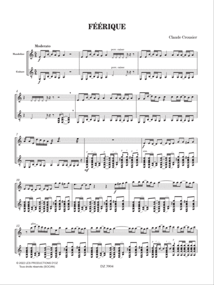 Féérique Classical Guitar scores gallery preview page 4