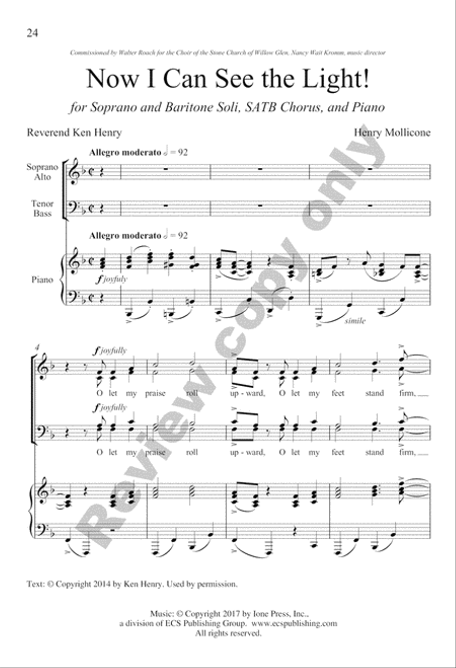 Three Gospel Choruses Divisi scores gallery preview page 43