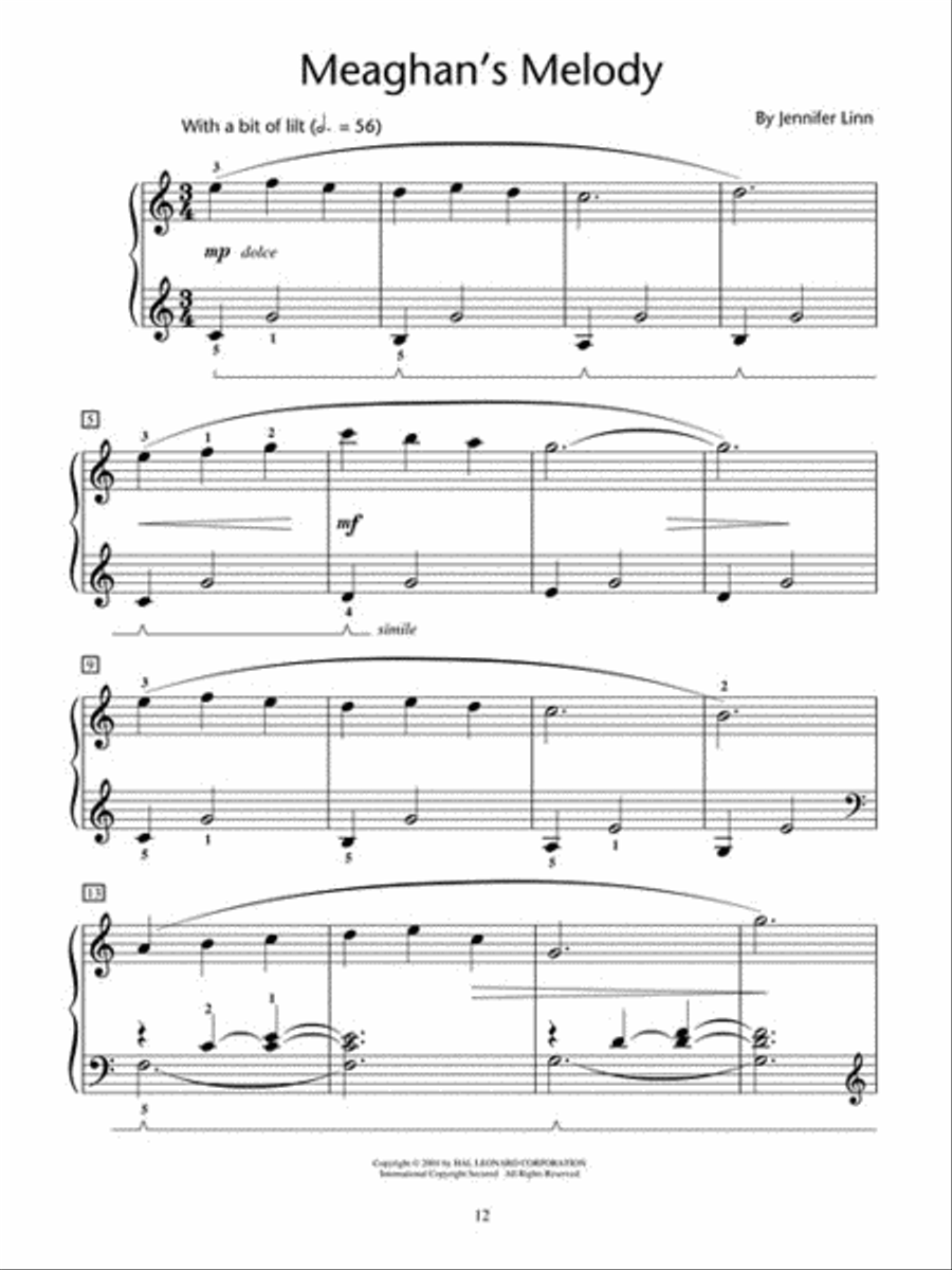 Meaghan's Melody Meaghan's Melody Piano Method scores gallery preview page 2
