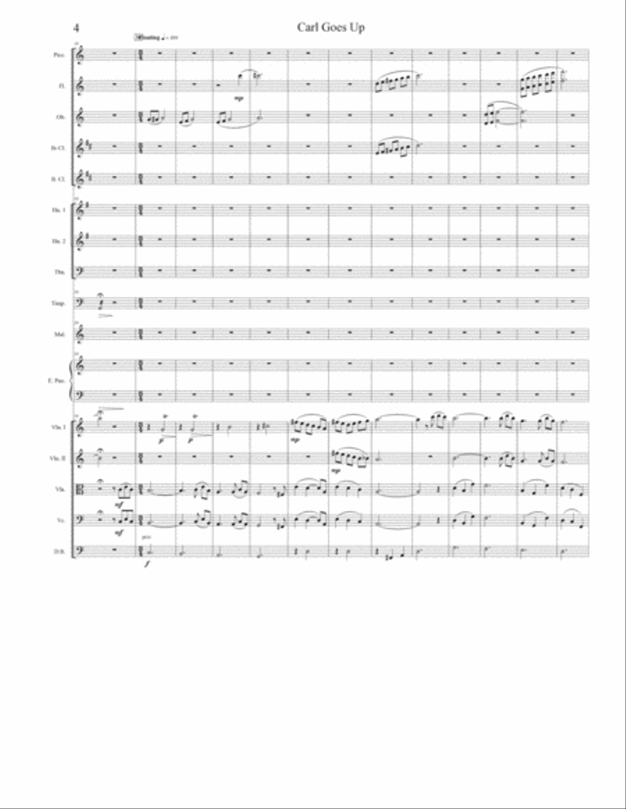Carl Goes Up Full Orchestra scores gallery preview page 4