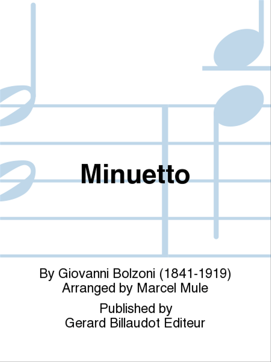 Minuetto Saxophone Quartet scores gallery preview page 1