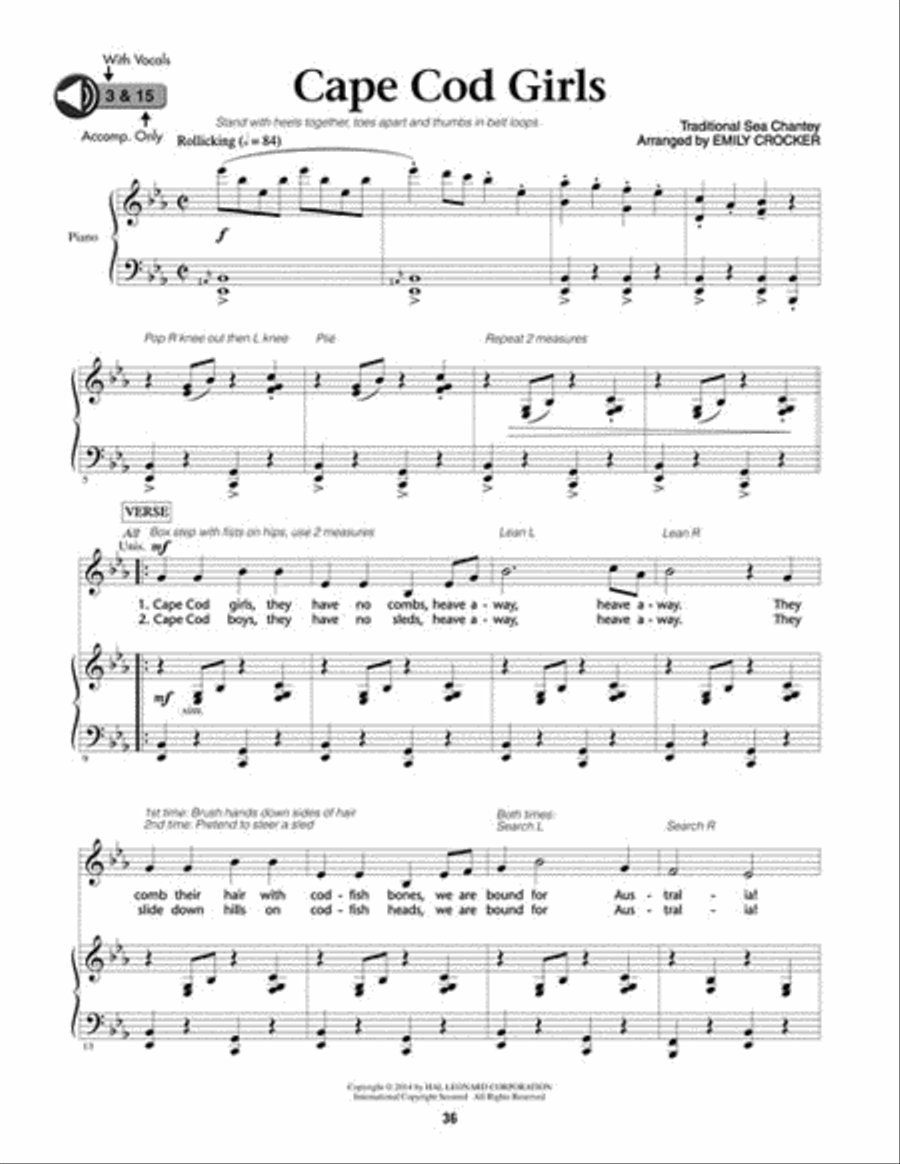 Read & Sing Folksongs Choir scores gallery preview page 4