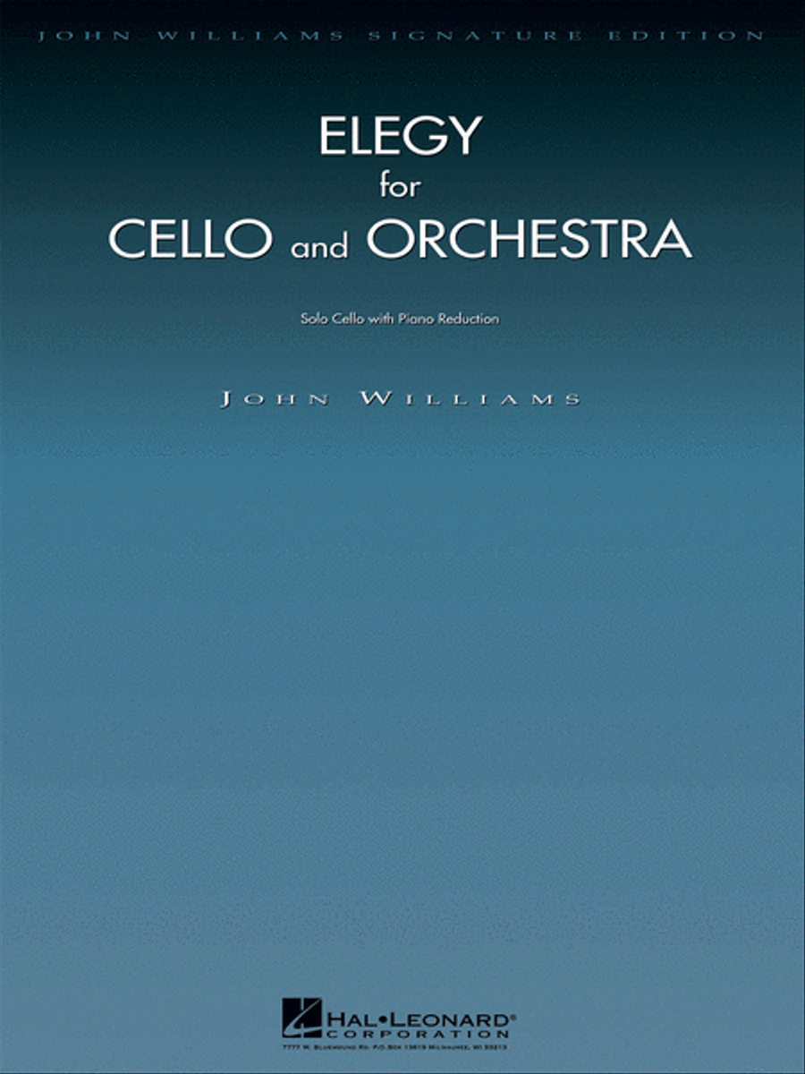 Elegy for Cello and Orchestra