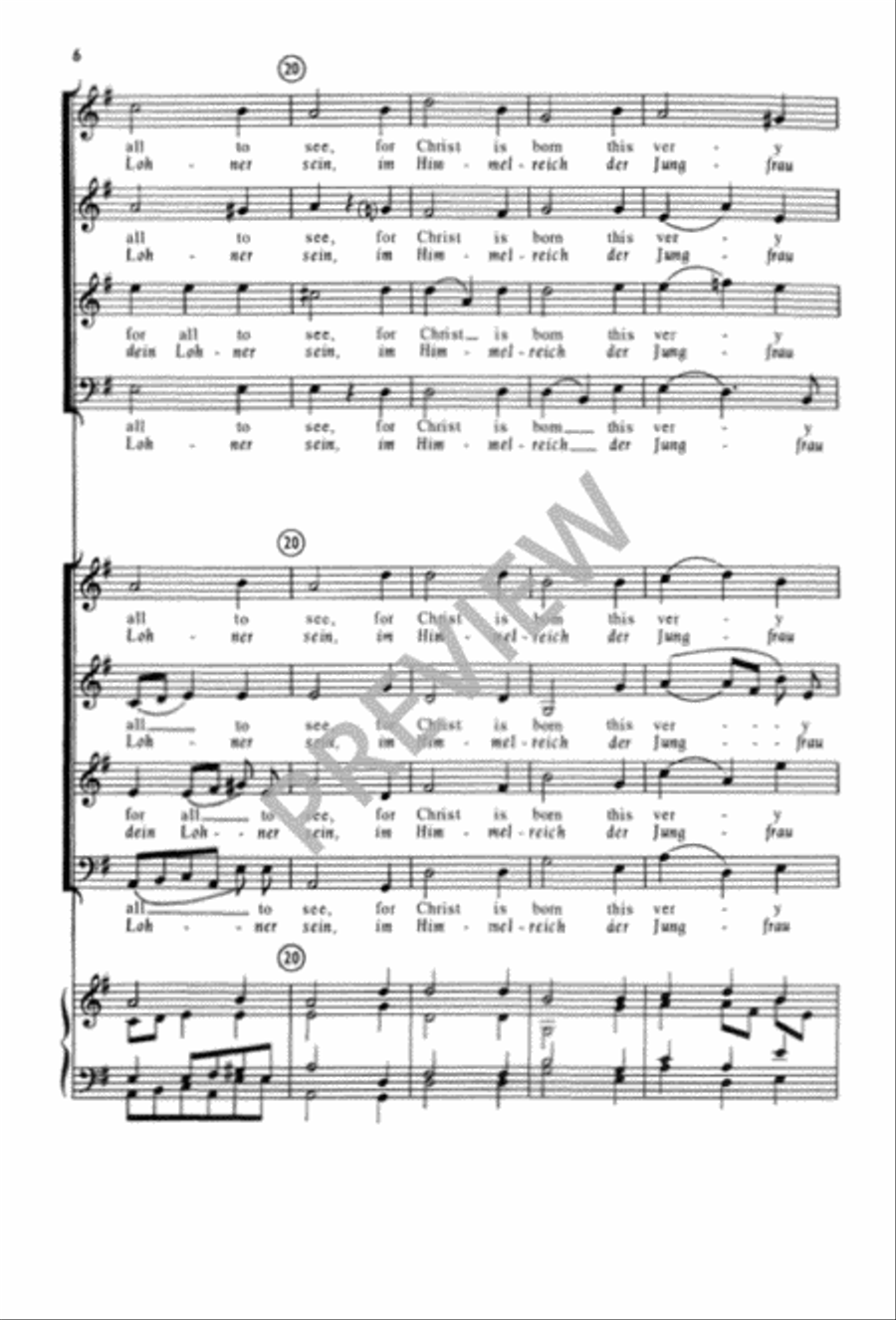 Joseph, lieber, Joseph mein 4-Part scores gallery preview page 7