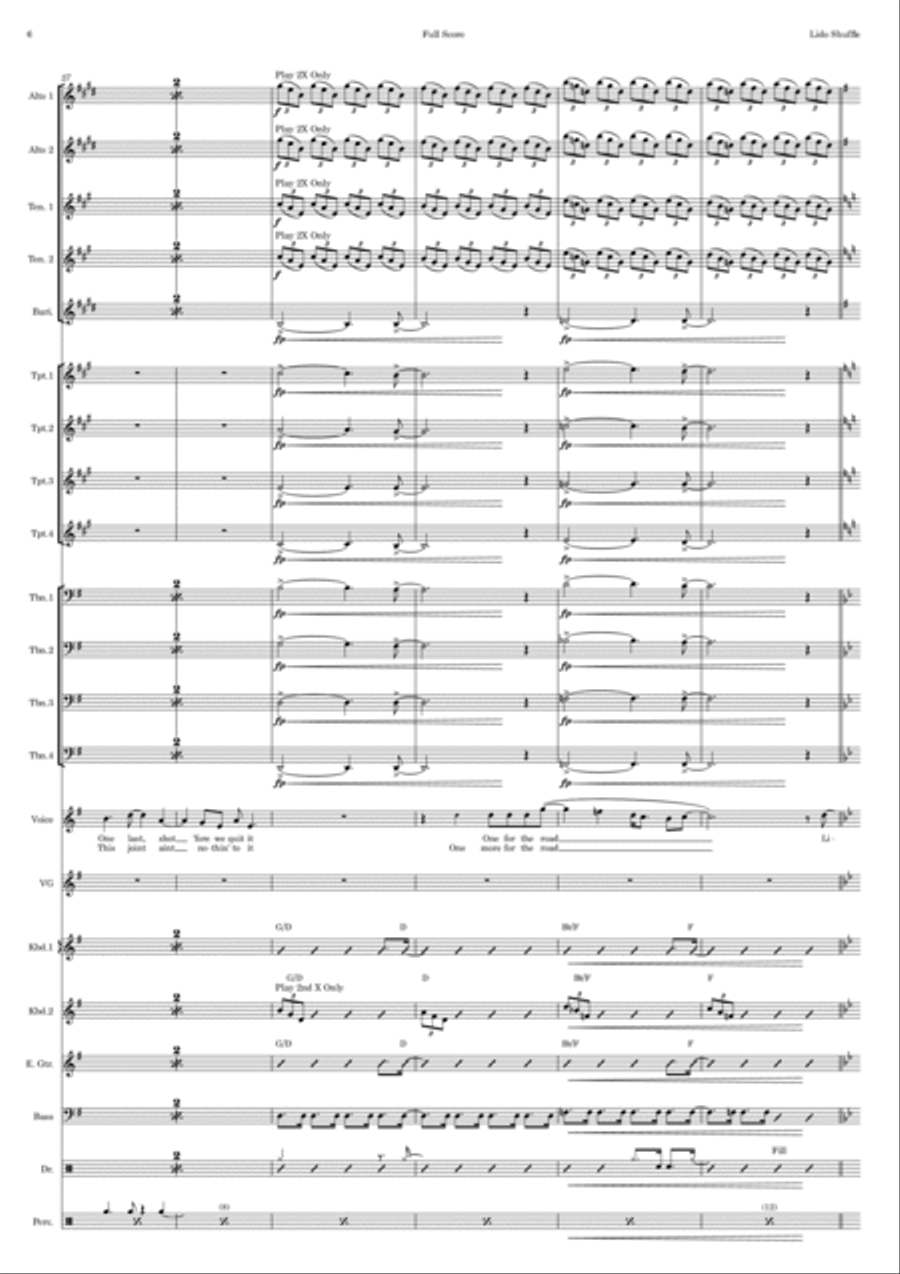 Lido Shuffle Jazz Ensemble scores gallery preview page 6