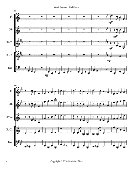 April Fanfare - Score & Parts image number null