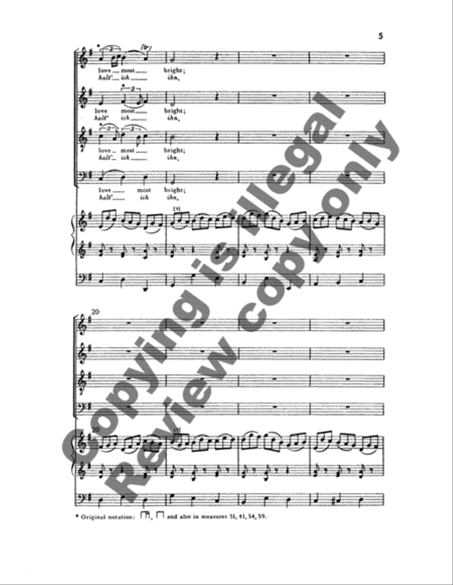 Jesu, joy of man's desiring G Major 4-Part scores gallery preview page 9