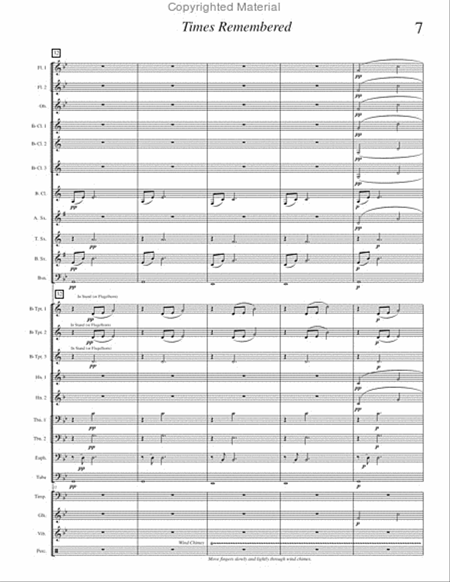 Times Remembered Times Remembered Concert Band scores gallery preview page 10