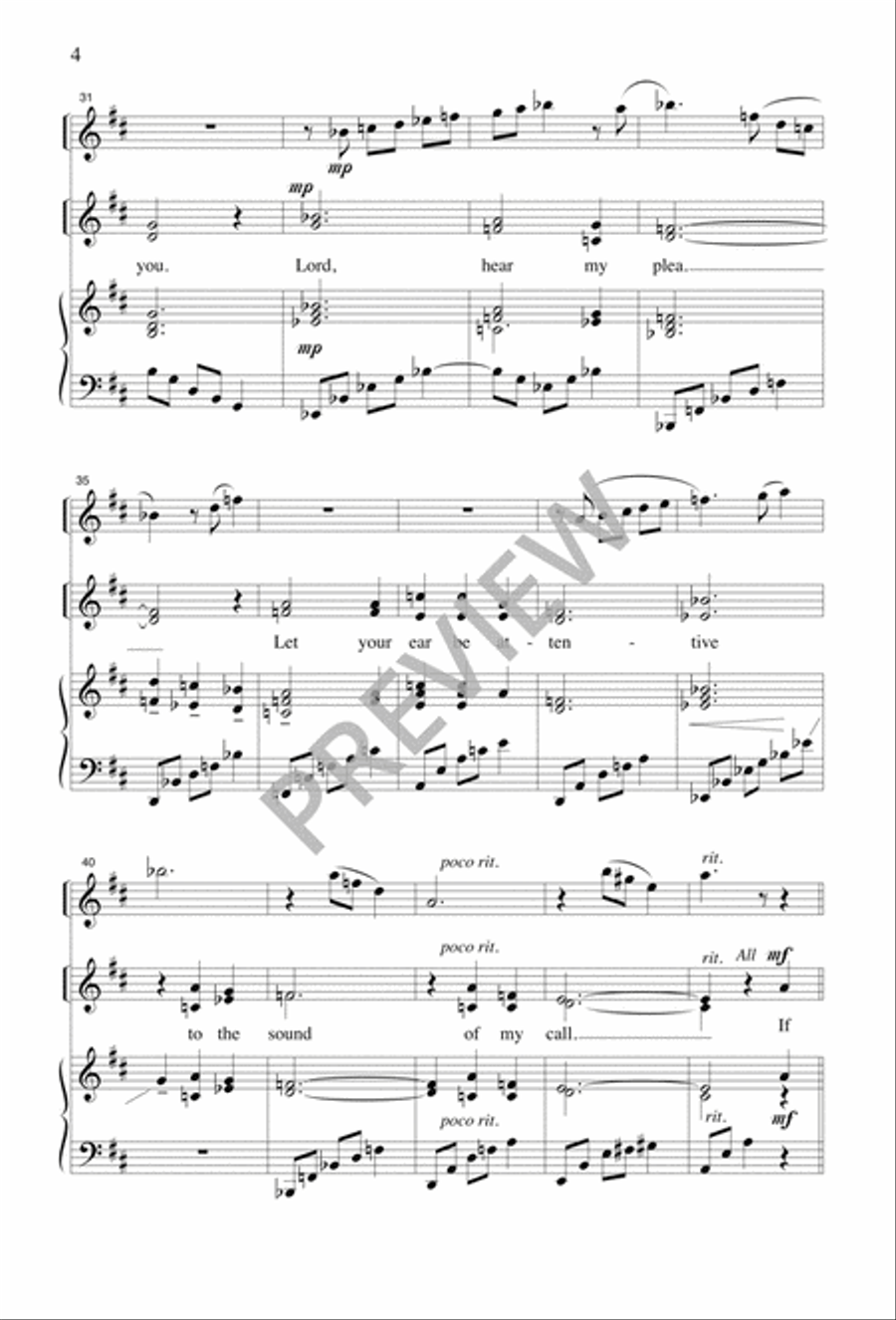 Psalm 130: If You, O God Psalm 130: If You, O God 2-Part scores gallery preview page 4
