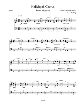 Hallelujah Chorus from Messiah (Piano Solo)