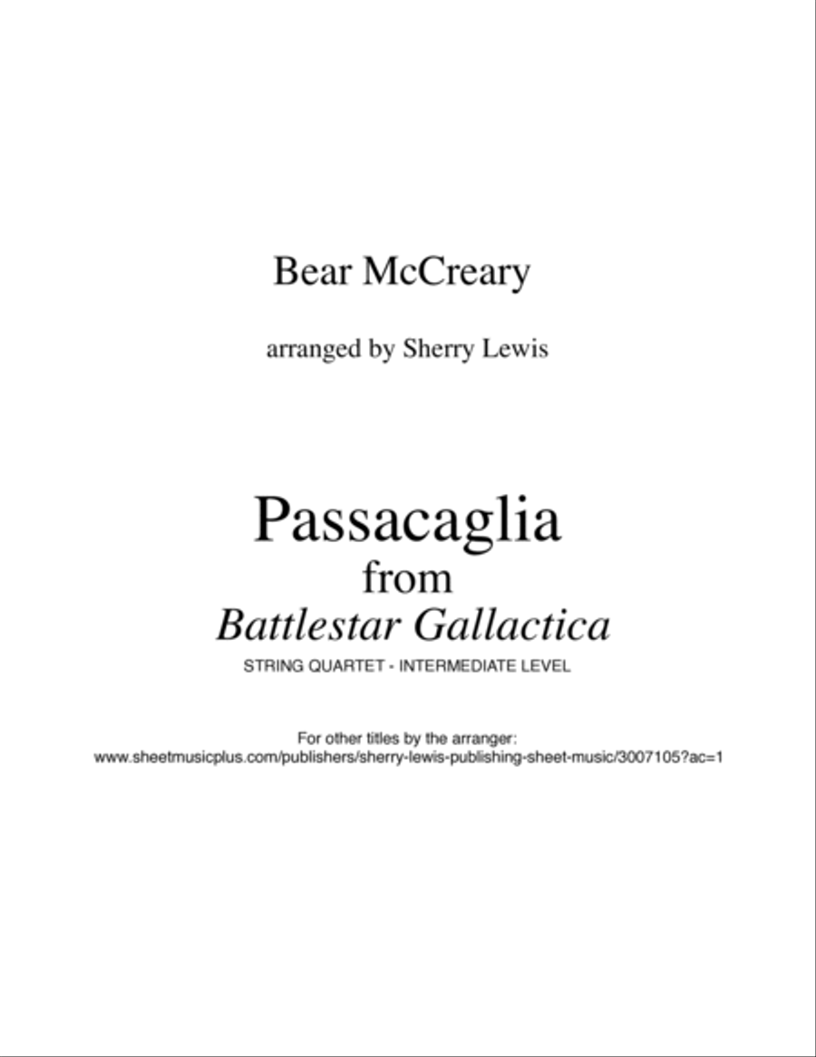 Passacaglia String Quartet scores gallery preview page 2