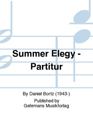 Summer Elegy - Partitur