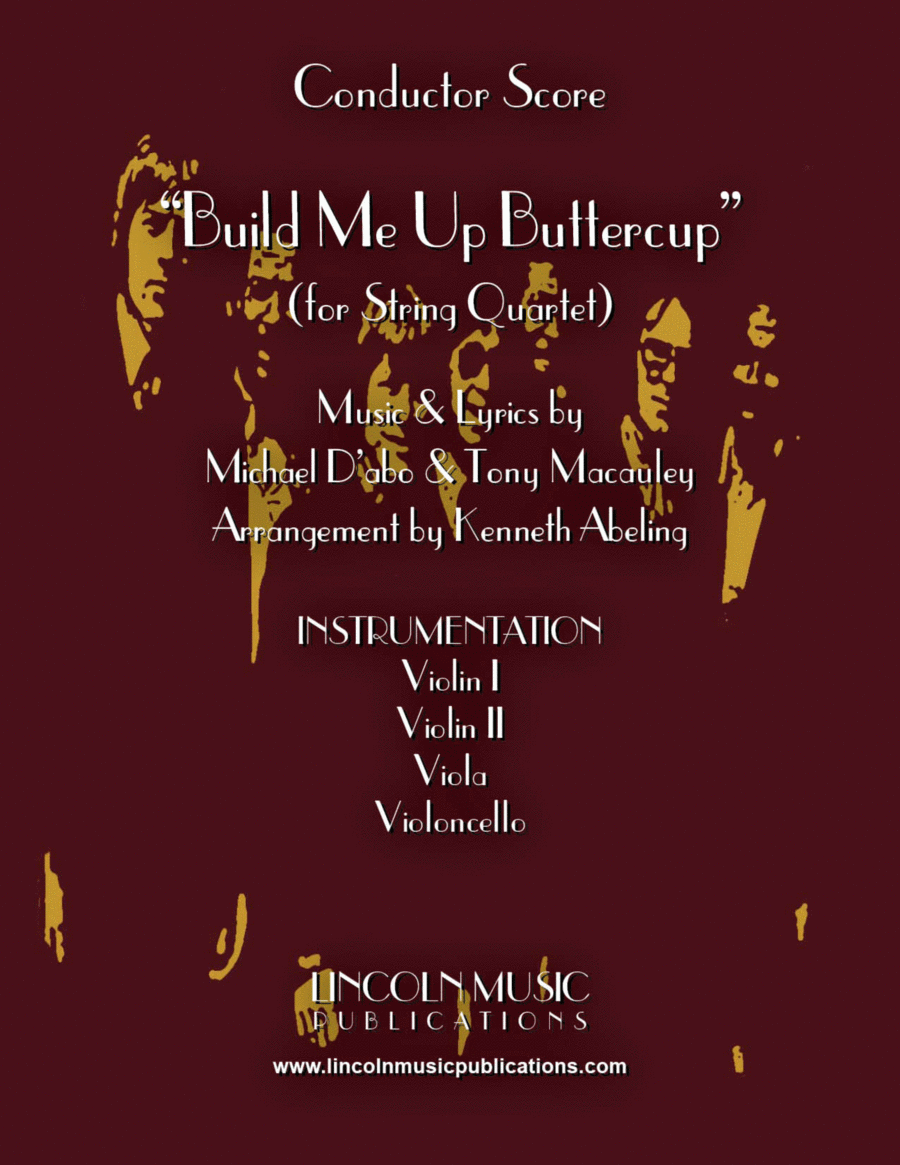 Build Me Up, Buttercup String Quartet scores gallery preview page 1