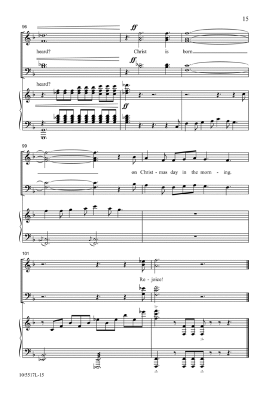 Wexford Carol 4-Part scores gallery preview page 15