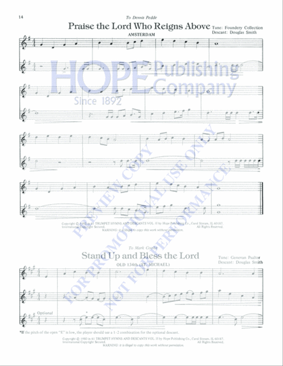 61 Trumpet Hymns and Descants, Vol. 2 Trumpet Solo scores gallery preview page 16