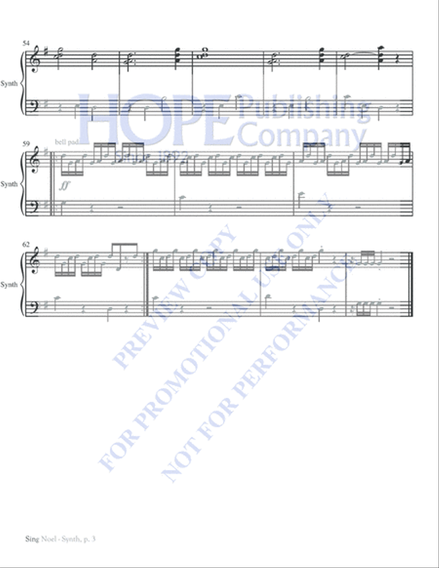 Sing Noel Unison Choir scores gallery preview page 8