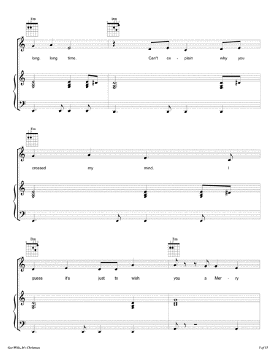 Gee Whiz, It's Christmas Gee Whiz, It's Christmas Voice scores gallery preview page 4