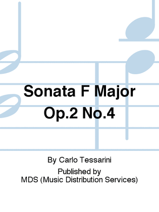 Book cover for Sonata F Major Op.2 No.4