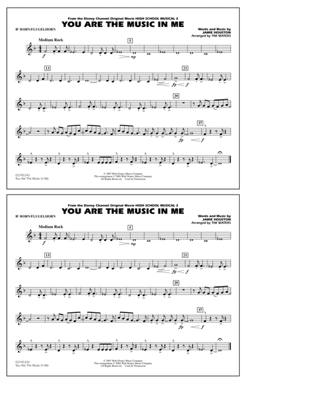 You Are the Music In Me (from High School Musical 2) - Bb Horn/Flugelhorn