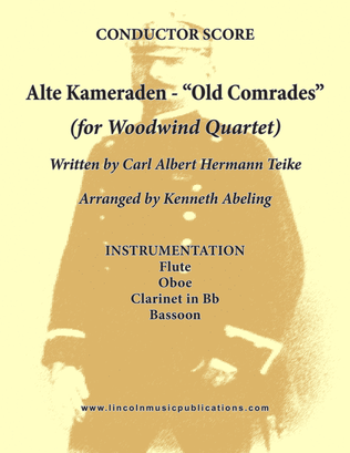 Book cover for Alte Kameraden - Old Comrades (for Woodwind Quartet)