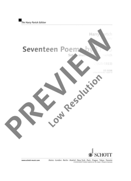 Seventeen Poems by Li Po