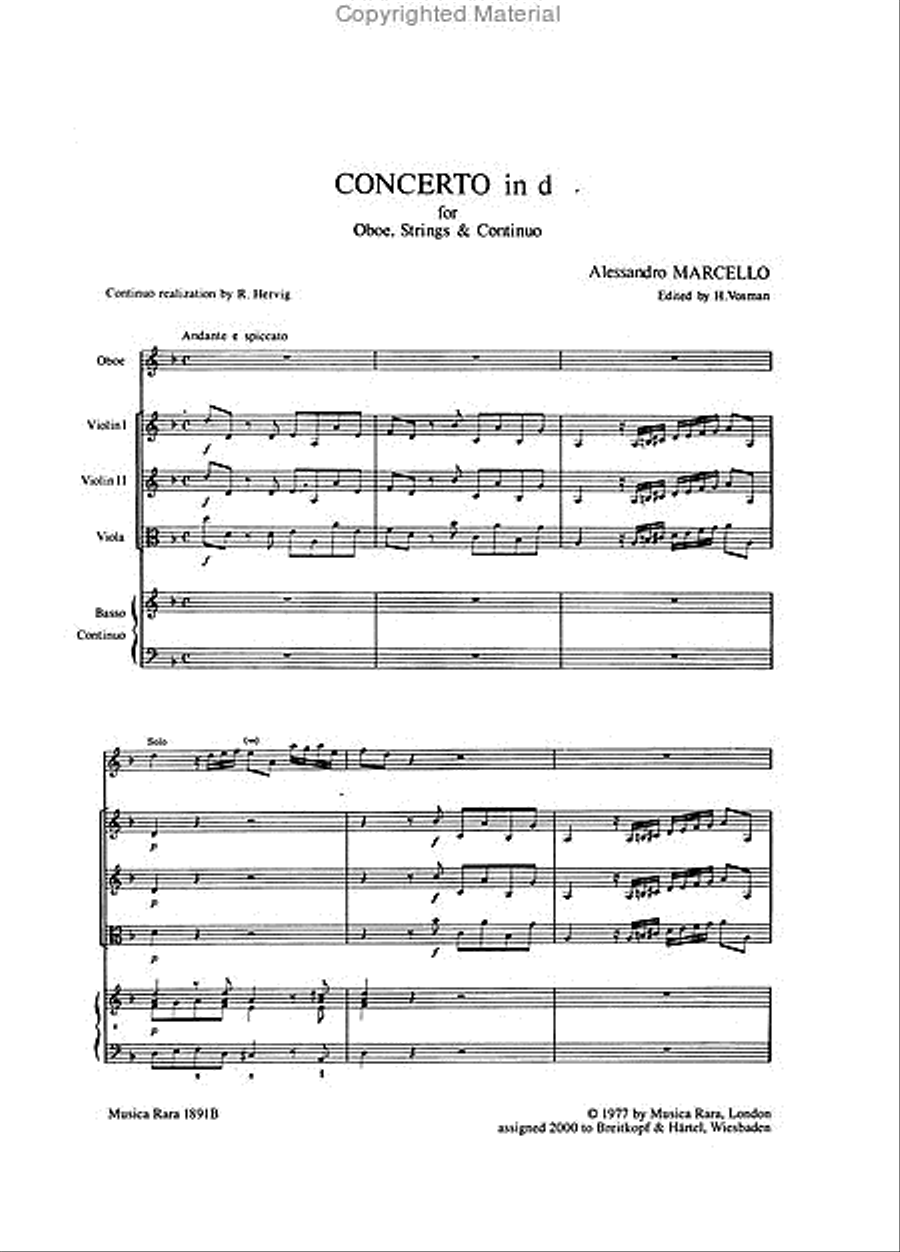 Concerto in D minor Orchestra scores gallery preview page 2