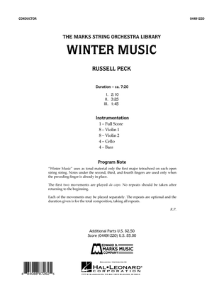 Winter Music - Conductor Score (Full Score)