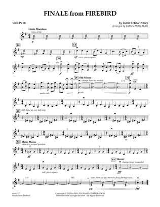 Finale from Firebird (arr. Jamin Hoffman) - Violin 1B