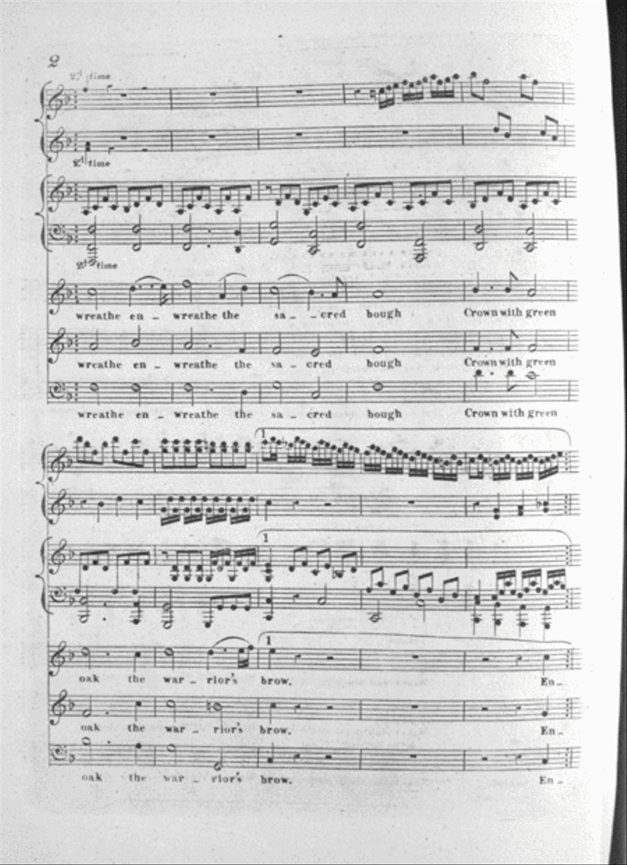 Ode in Honor of the Marquis of Wellington, Field Marshall, etc., etc., The Victorious Hero, and Deliverer of Spain Harp scores gallery preview page 3