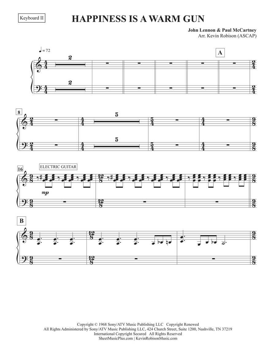Happiness Is A Warm Gun Small Ensemble scores gallery preview page 2