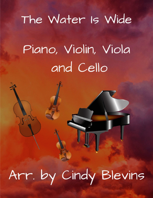Book cover for The Water Is Wide, for Violin, Viola, Cello and Piano