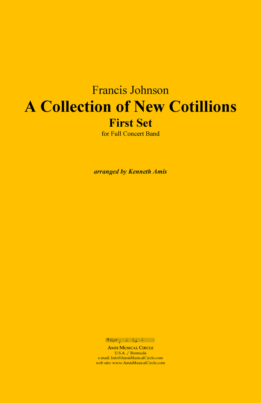 A Collection of New Cotillions First Set - CONDUCTOR