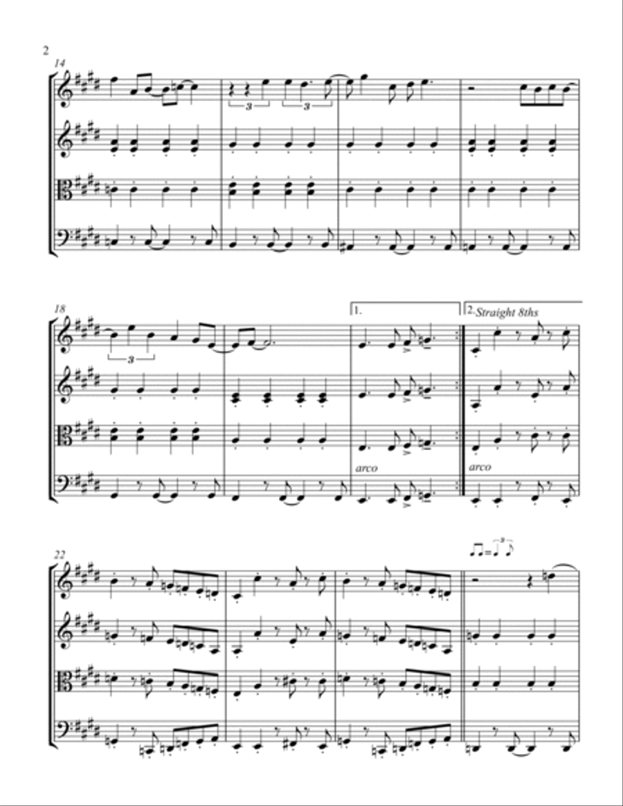 God Only Knows String Quartet scores gallery preview page 2